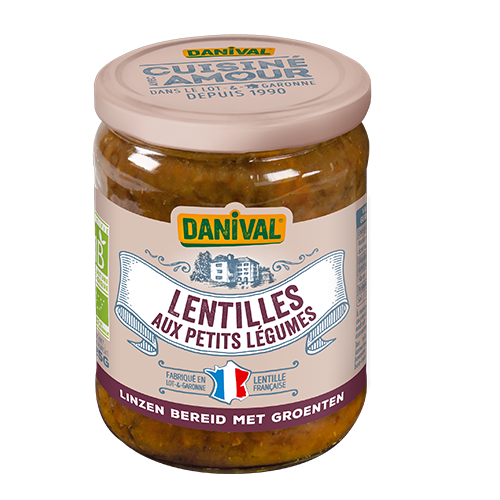 Danival Lentilles aux légumes bio 525g
